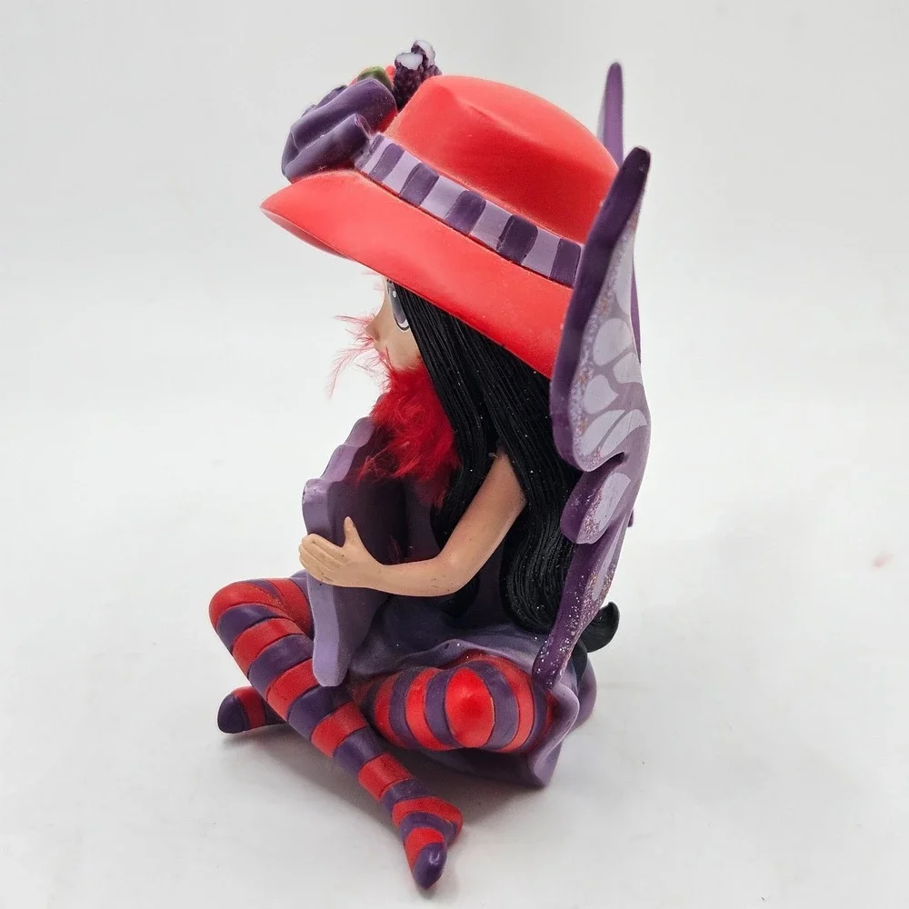 Hatterific It's Not the Age It's the Attitude Red Hat Purple Wings Fairy